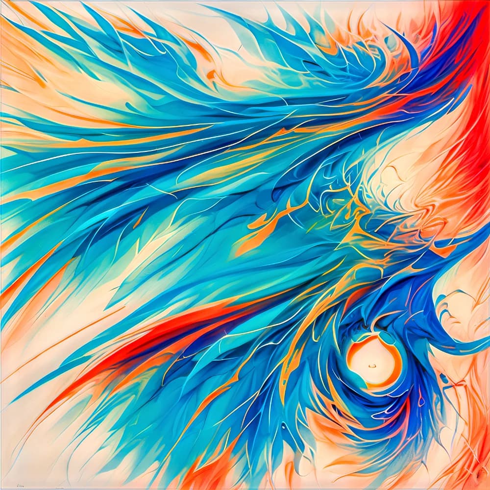 Netsujoのシンボルビジュアル - 冷静な判断と燃え上がる意志の共存を表現