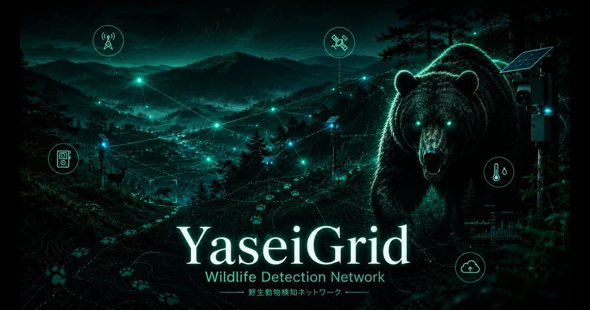 YaseiGrid - DePIN型 分散型地域安全インフラ・鳥獣リスクデータネットワーク