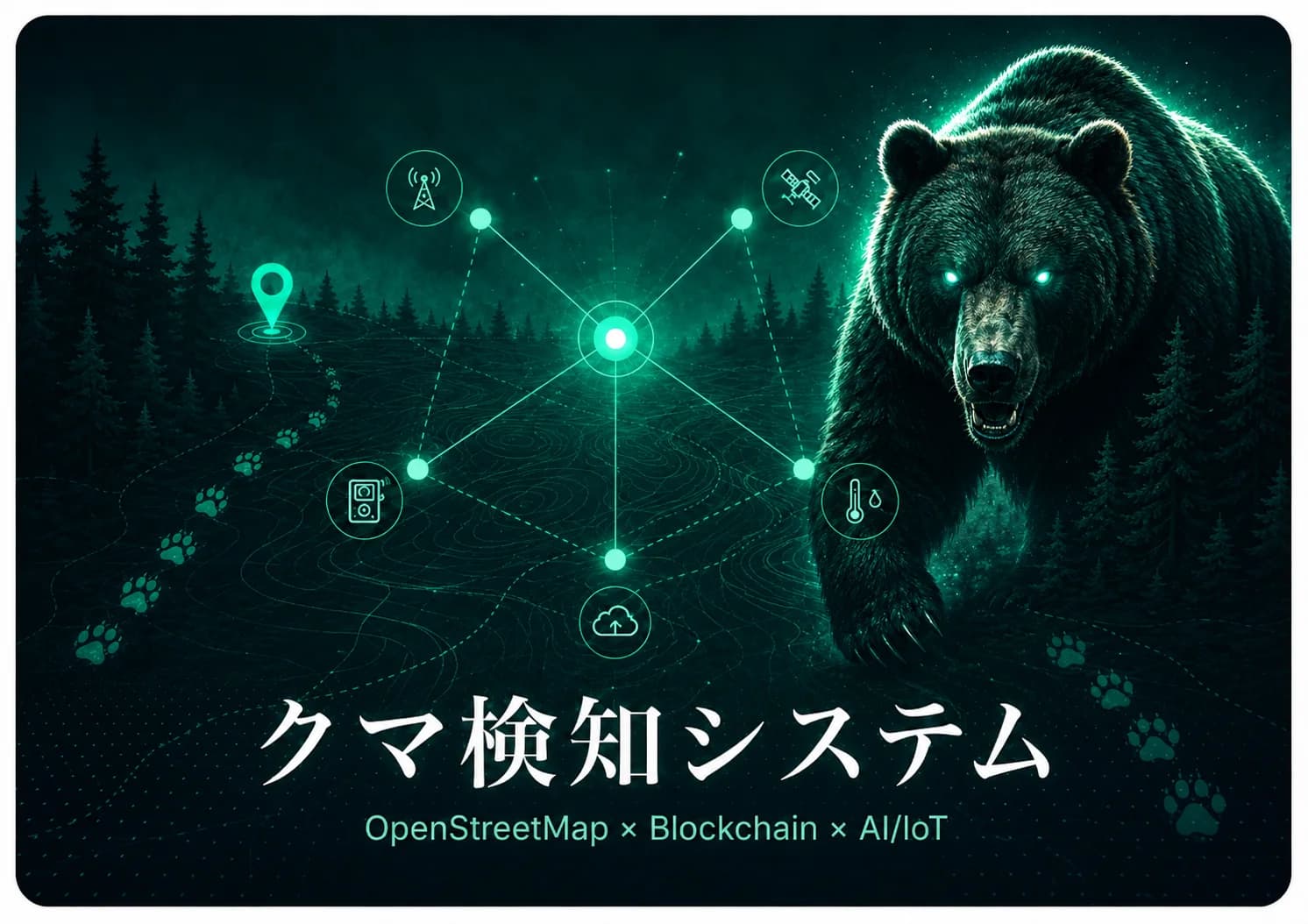 クマ検知システム - OpenStreetMap × Blockchain × AI/IoT による分散型検知ネットワーク