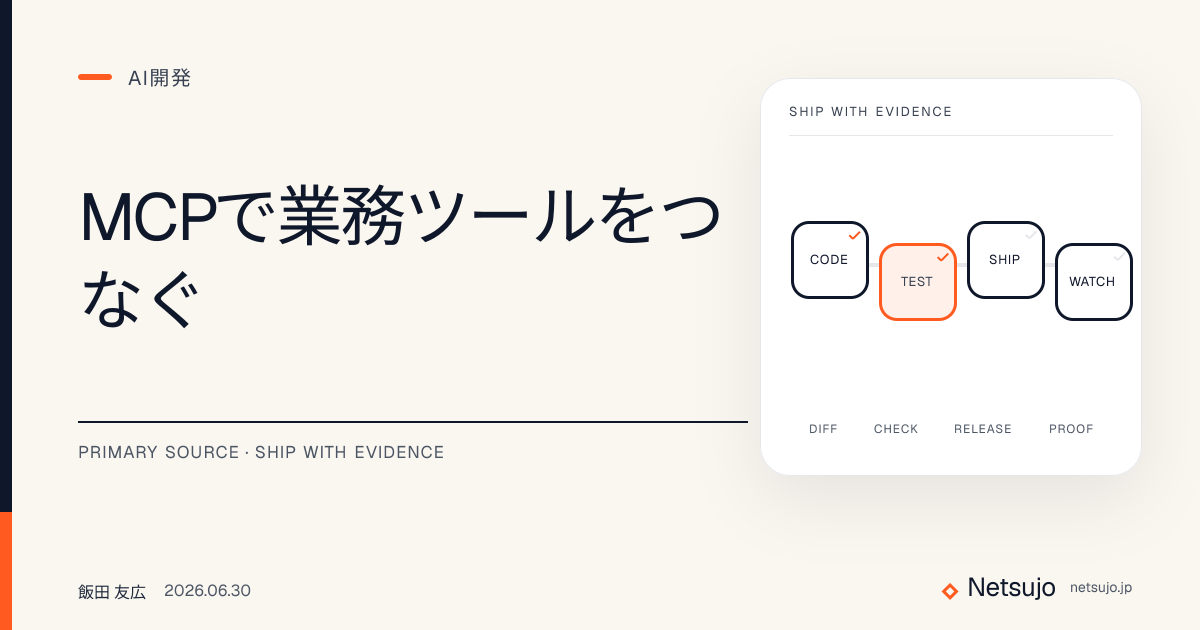 MCPで業務ツールをつなぐ