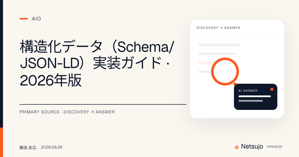 構造化データ（Schema/JSON-LD）実装ガイド